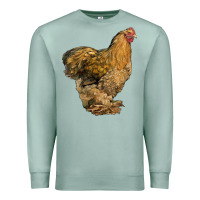 Seafoam Cochin Chicken Premium Sweatshirt - LillyAllenDesigns