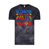 Cloud Black be careful who you hate it could  be someone you l Vintage Tee - texasbilliewilder