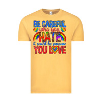 Vintage Mustard be careful who you hate it could  be someone you l Vintage Tee - texasbilliewilder