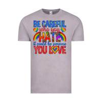 Vintage Zinc be careful who you hate it could  be someone you l Vintage Tee - texasbilliewilder