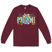 Burgundy Easter Day mini Long Sleeve Tee - Neo Western