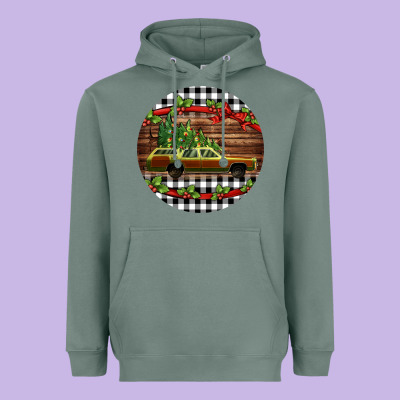 Christmas Vacation Car Christmas Heavyweight Hoodie Designed By Jasminsmagicworld