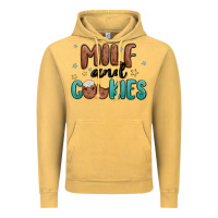 Vintage Mustard milf and cookies Vintage Hoodie - MaliasSmallBusiness