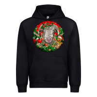 Black christmas rambouillet sheep Urban Hoodie - LillyAllenDesigns