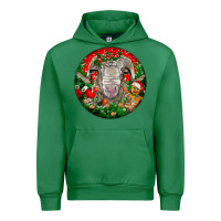 Emerald christmas rambouillet sheep Urban Hoodie - LillyAllenDesigns