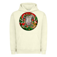 Pigment Pistachio christmas rambouillet sheep Urban Hoodie - LillyAllenDesigns