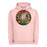Pigment Salmon christmas rambouillet sheep Urban Hoodie - LillyAllenDesigns