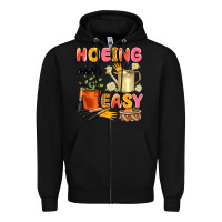 Black hoeing ain't easy Zipper Hoodie - Artiststas