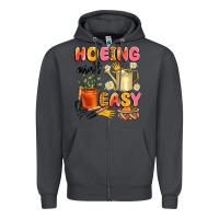 Smoke hoeing ain't easy Zipper Hoodie - Artiststas