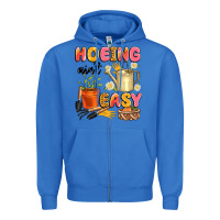 True Royal hoeing ain't easy Zipper Hoodie - Artiststas