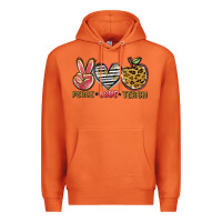 Carrot peace love teach Premium Hoodie - NancyCooperArtShop