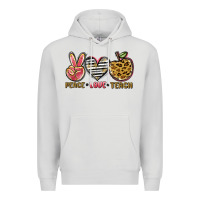 Peace Love Teach Premium Hoodie | Teevron