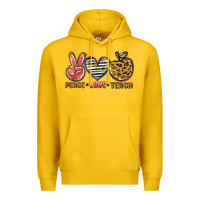 Lemon peace love teach Premium Hoodie - NancyCooperArtShop