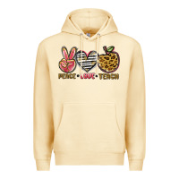 Pina Colada peace love teach Premium Hoodie - NancyCooperArtShop