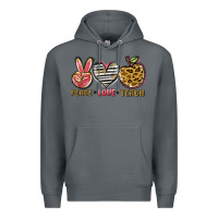 Rock peace love teach Premium Hoodie - NancyCooperArtShop