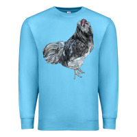 Ocean Blue Ameraucana Rooster Premium Sweatshirt - LillyAllenDesigns