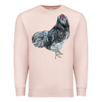 Pale Pink Ameraucana Rooster Premium Sweatshirt - LillyAllenDesigns