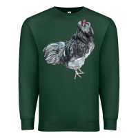 Sports Green Ameraucana Rooster Premium Sweatshirt - LillyAllenDesigns