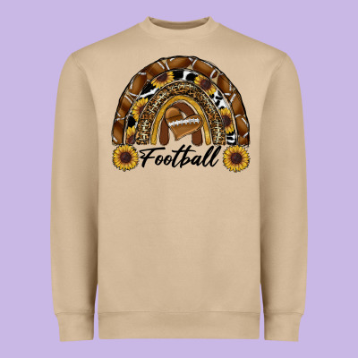 Heavyweight Sweatshirt football rainbow
