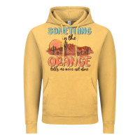 Vintage Mustard something in the orange Vintage Hoodie - MaliasSmallBusiness