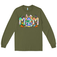 Army Green Easter Day mom Long Sleeve Tee - Neo Western