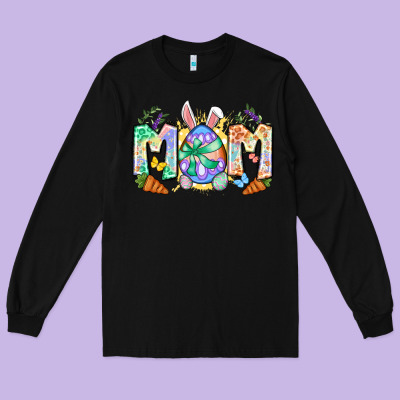Easter Day Mom Long Sleeve Tee Designed By Neo Western