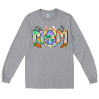 Heather Grey Easter Day mom Long Sleeve Tee - Neo Western