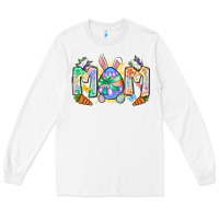 White Easter Day mom Long Sleeve Tee - Neo Western