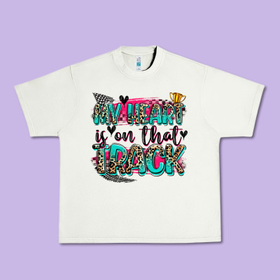 My Heart Is On That Track Urban Heavy Tee Designed By Zillion Design Studio