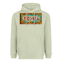 Matcha jesus western patterns license plate template Heavyweight Hoodie - BarkalooDesign
