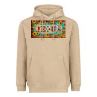 Mushroom jesus western patterns license plate template Heavyweight Hoodie - BarkalooDesign