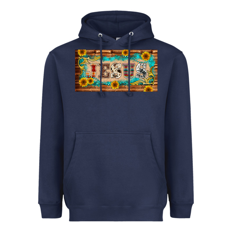 Jesus Western Patterns License Plate Template Heavyweight Hoodie by BarkalooDesign | Teevron