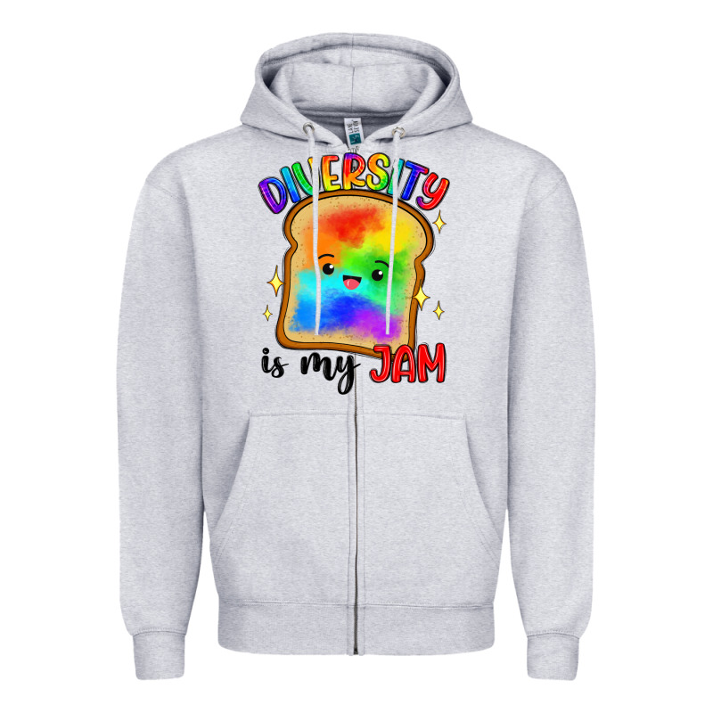 Diversity Is My Jam Zipper Hoodie by Artiststas | Teevron