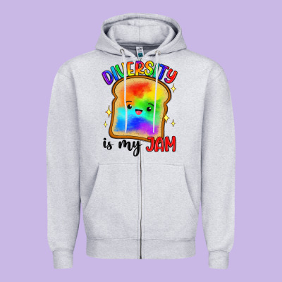 Diversity Is My Jam Zipper Hoodie Designed By Artiststas