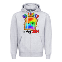 Heather Grey diversity is my jam Zipper Hoodie - Artiststas