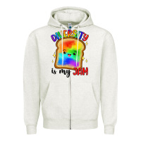 Oatmeal Heather diversity is my jam Zipper Hoodie - Artiststas