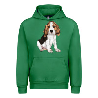 Emerald beagle puppy Urban Hoodie - LillyAllenDesigns