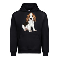 Forest Green beagle puppy Urban Hoodie - LillyAllenDesigns