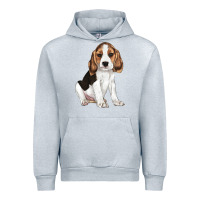 Heather Grey beagle puppy Urban Hoodie - LillyAllenDesigns