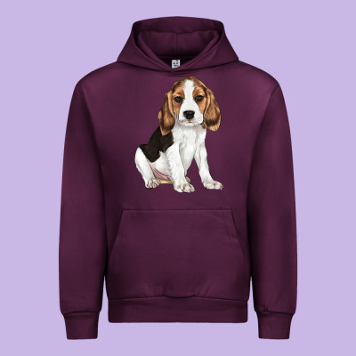 Beagle Puppy Urban Hoodie Designed By Lillyallendesigns