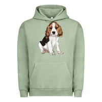 Pigment Oil Green beagle puppy Urban Hoodie - LillyAllenDesigns