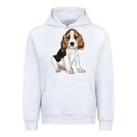 White beagle puppy Urban Hoodie - LillyAllenDesigns