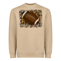 Leopard American Football Backround Heavyweight Sweatshirt | Teevron
