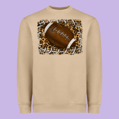 Heavyweight Sweatshirt leopard american football backround