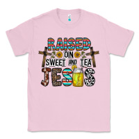 Bubblegum Pink raised on sweet and tea jesus Classic Tee - CowhideDigitalArt