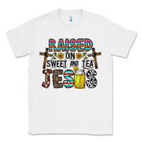 White raised on sweet and tea jesus Classic Tee - CowhideDigitalArt