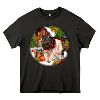 Asphalt hampshire sow pig christmas Heavy Core Tee - LillyAllenDesigns