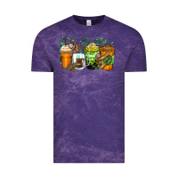 Cloud Purple sloth coffee cups Vintage Tee - Zillion Design Studio