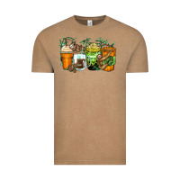 Vintage Coffee sloth coffee cups Vintage Tee - Zillion Design Studio