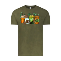 Vintage Olive sloth coffee cups Vintage Tee - Zillion Design Studio